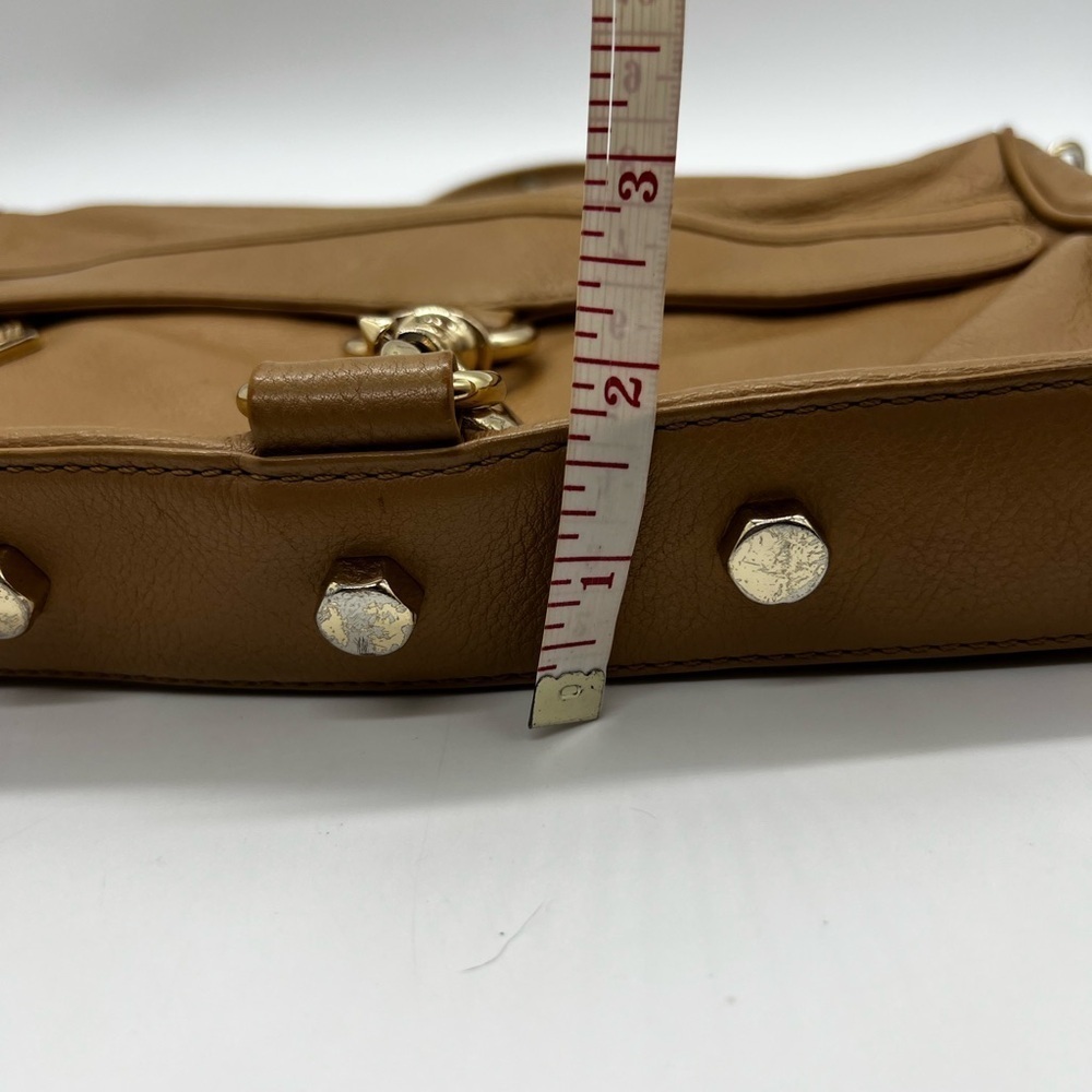 Rebecca Minkoff Tan Crossbody Bag with Sleek Design and Metal Strap - Picture 9 of 10